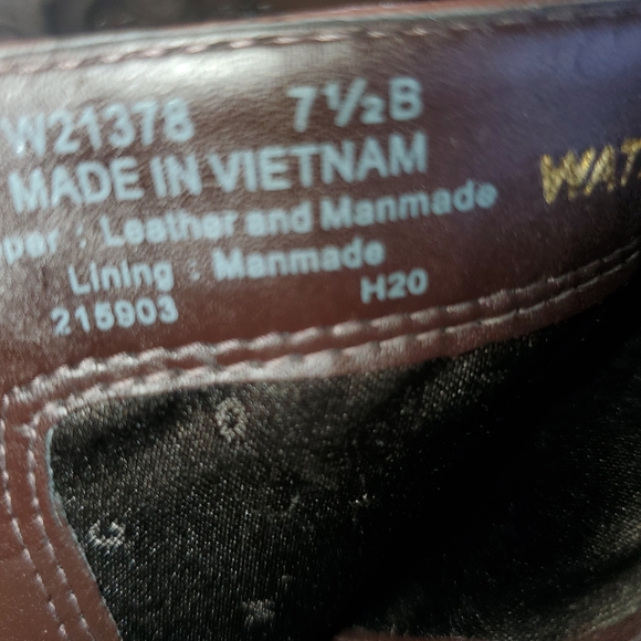 COLE HAAN Women’s Size 7.5 Brown Newburg Newcastle Waterproof Boot Leather - Picture 7 of 8